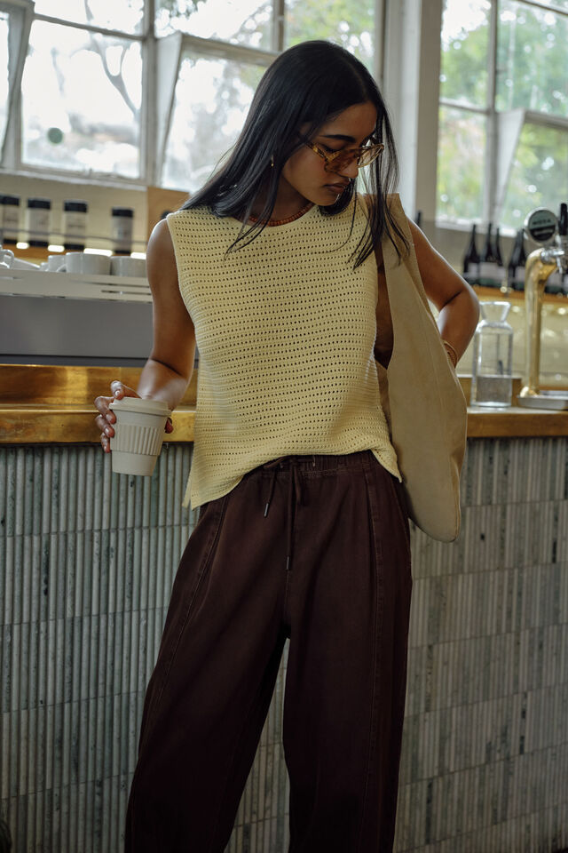 TANK MARGOT MESH - SUNNY YELLOW