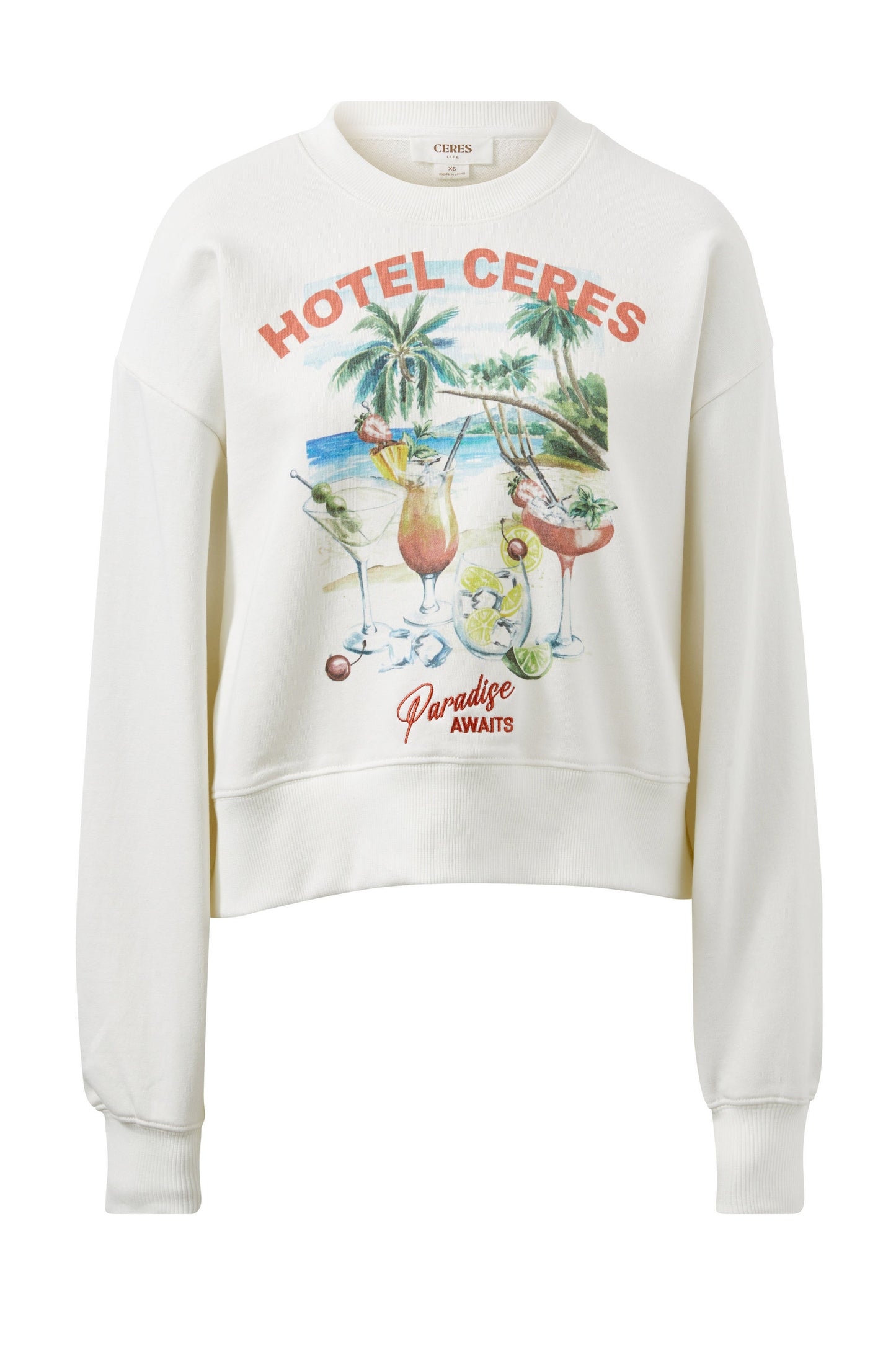 CREW CROPPED SLOUCHY - HOTEL CERES PRINT