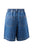 SHORTS SYLVIE LONGLINE PLEAT DENIM - FRESH INDIGO