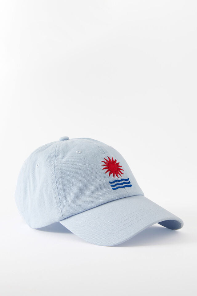 CAP CERES MONOGRAM - CHALK BLUE HORIZON EMBROIDERY