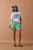 SHORT MILA - ZESTY GREEN TRIPLE STRIPE