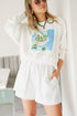 SHORT MILA - WHITE BRODERIE