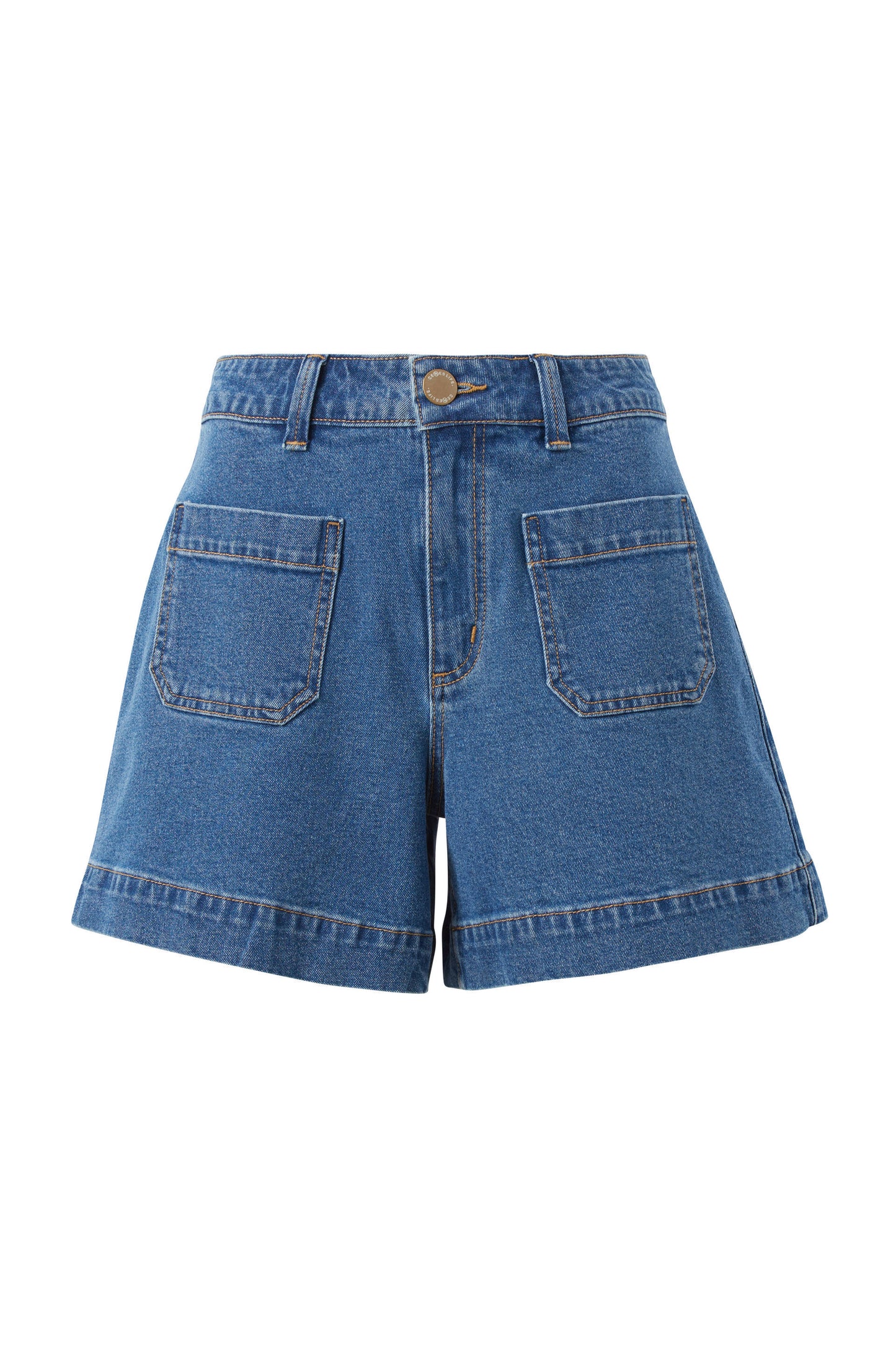 SHORT ESTHER DENIM PATCH POCKET