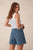SHORT ESTHER DENIM PATCH POCKET