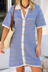DRESS NALA STRIPE KNIT MINI - SUMMER BLUE STRIPE