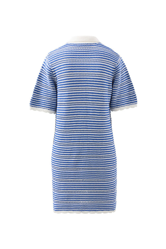DRESS NALA STRIPE KNIT MINI - SUMMER BLUE STRIPE