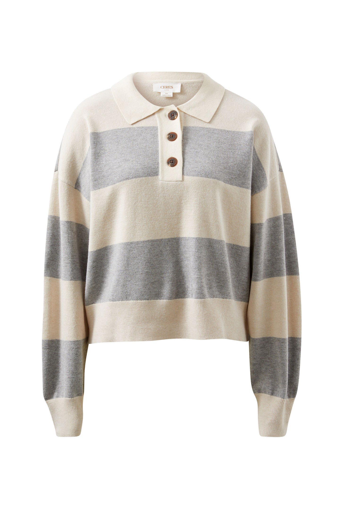 KNIT LONG SLEEVE RUGBY