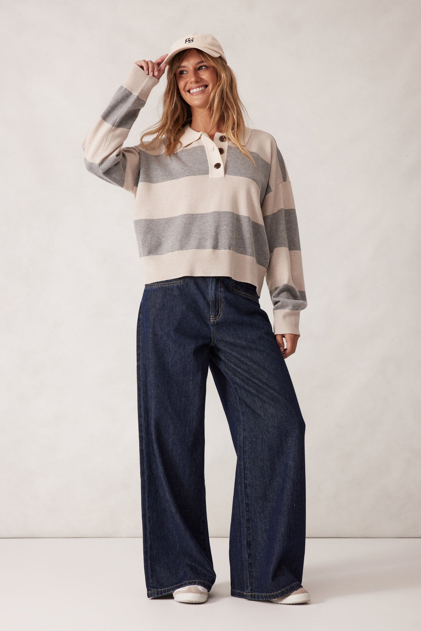 KNIT LONG SLEEVE RUGBY