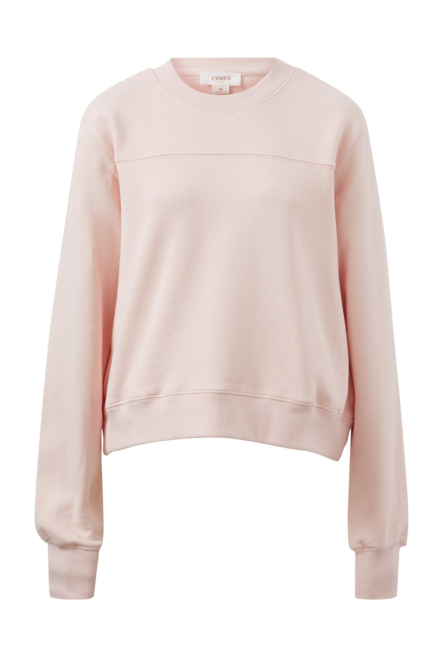 TOP SEAMED FLEECE