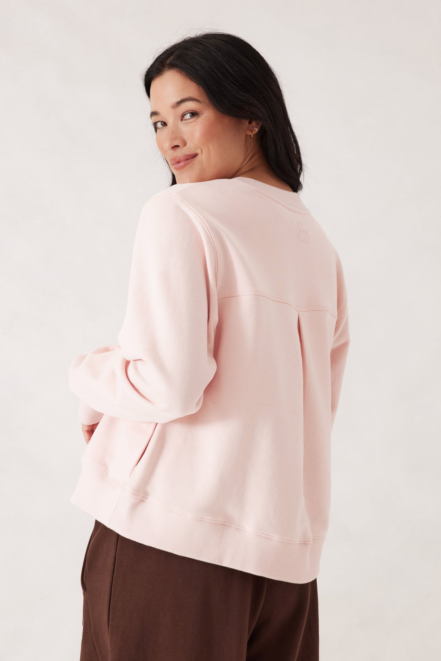 TOP SEAMED FLEECE