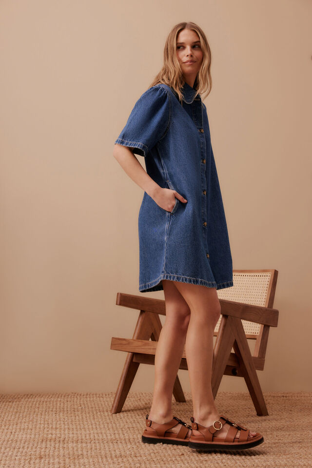 DRESS SIENNA - FRESH INDIGO