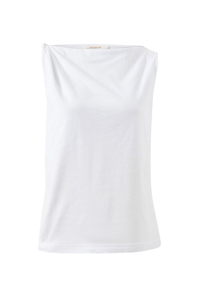 TANK TAHLIA TWIST STRAP - WHITE
