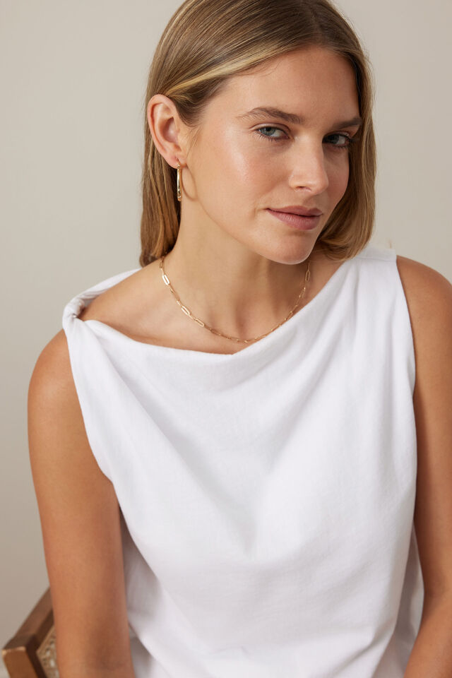 TANK TAHLIA TWIST STRAP - WHITE