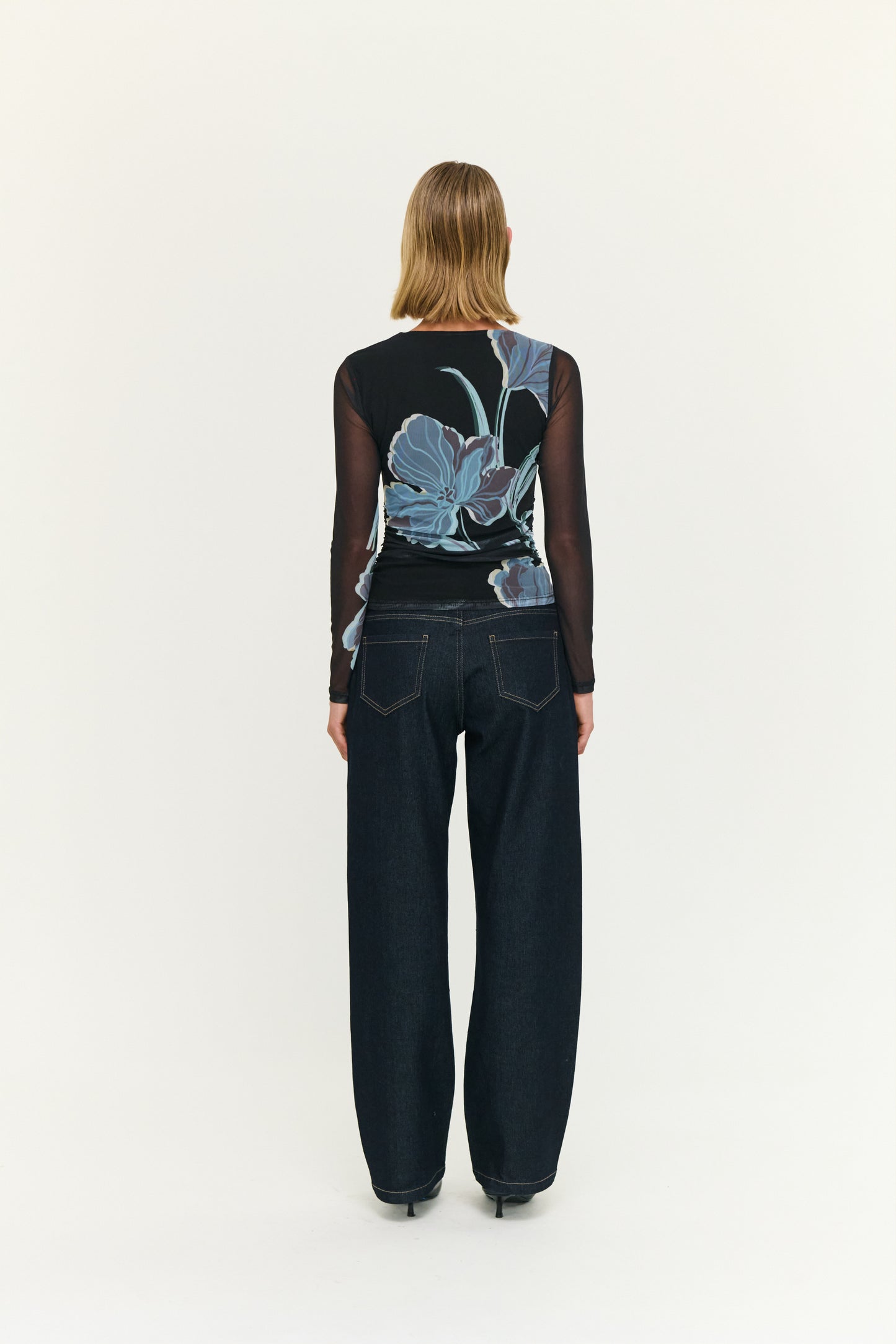 TOP STAS MESH - MIDNIGHT FLORAL