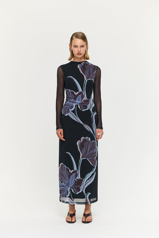 DRESS STAS MESH - MIDNIGHT FLORAL