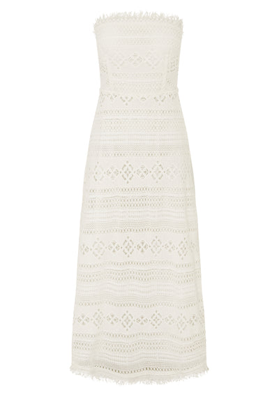 DRESS DANIELA TEXTURED MIDI DRESS