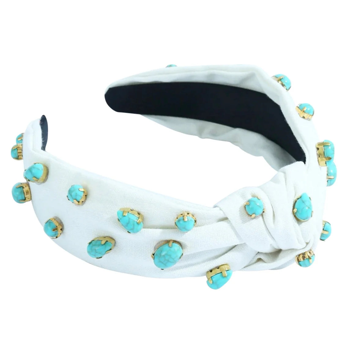 HEADBAND AMALFI KNOT - TURQUOISE