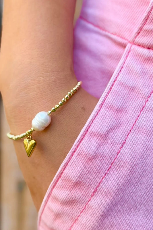 BRACELET ADELLA - PEARL & HEART