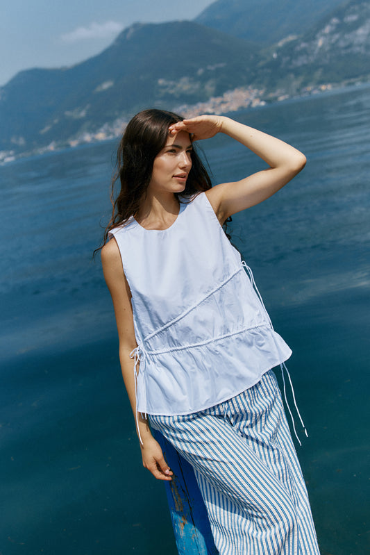 TOP ELIN GATHERED TIE
