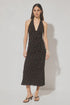 DRESS HALSTON - CHOCOLATE POLKA DOT