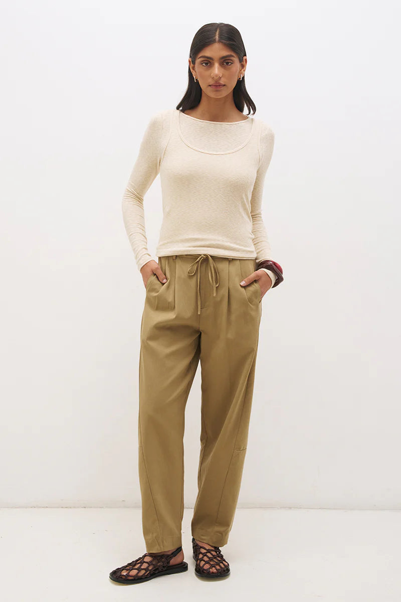 TOP MIREN LAYERED - NEUTRAL