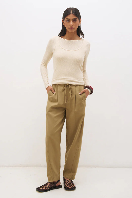 TOP MIREN LAYERED - NEUTRAL