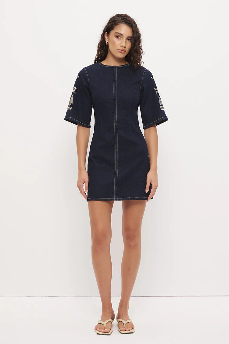 DRESS CORA MINI DENIM