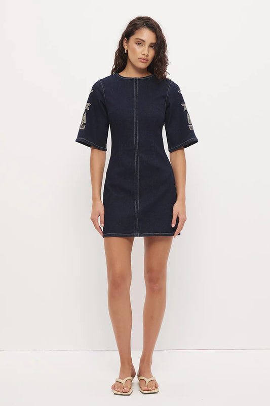DRESS CORA MINI DENIM