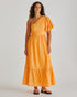 DRESS RIVA ONE SHOULDER MAXI - ORANGE