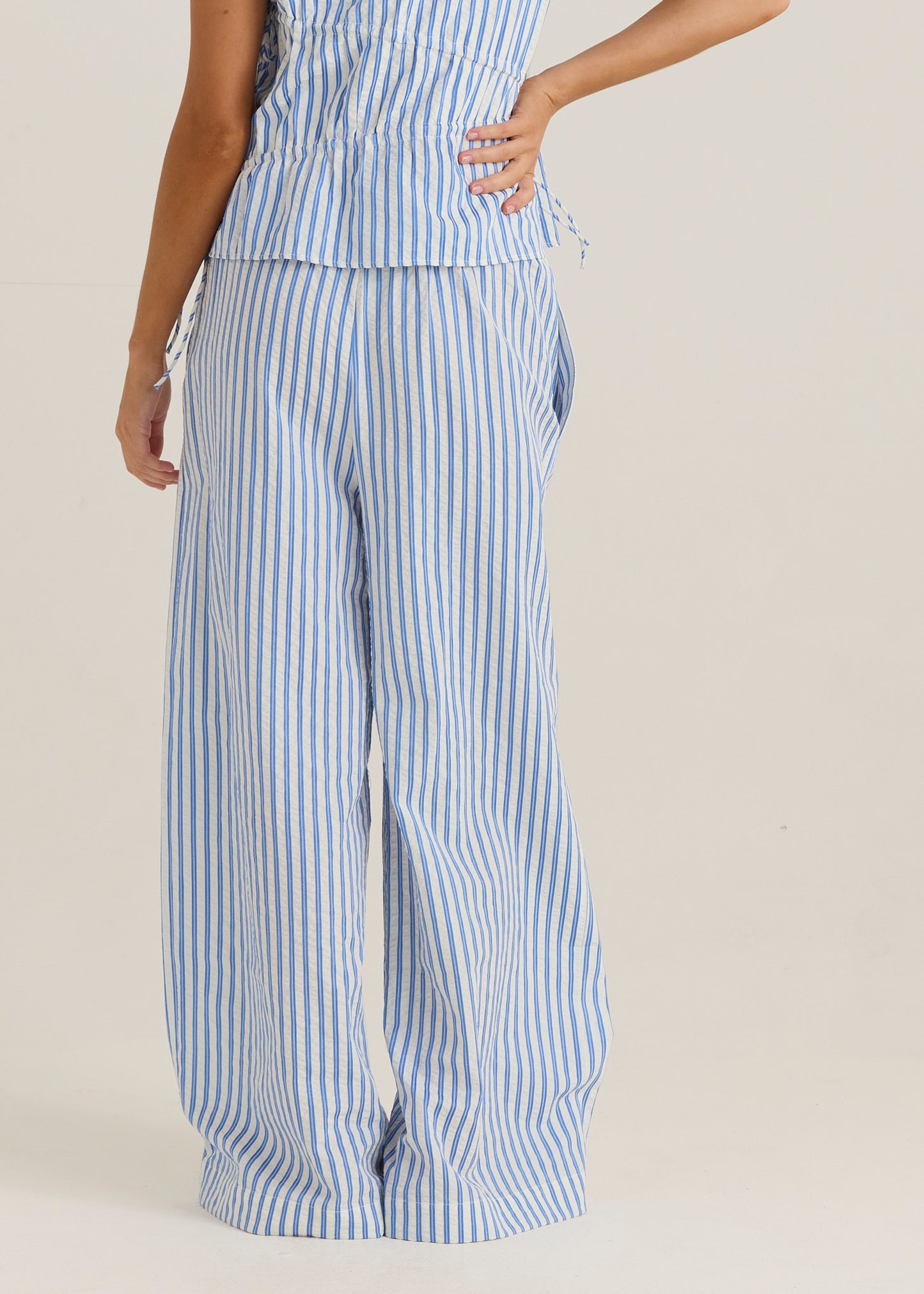 PANT AZIZA BLUE/WHITE STRIPE
