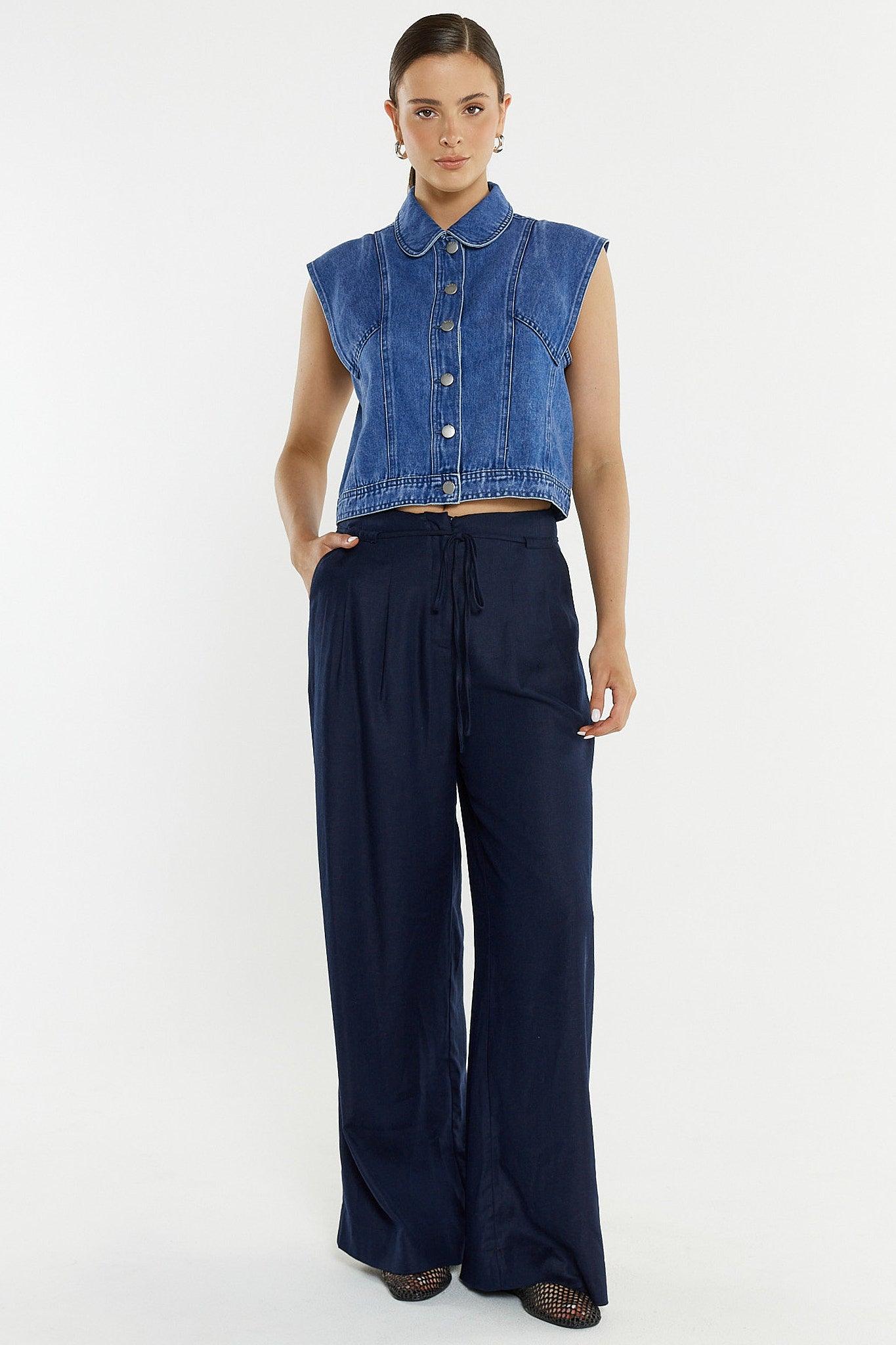 PANT TAILORED BETH - NAVY