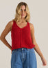 TOP PENN KNIT - RUBY RED