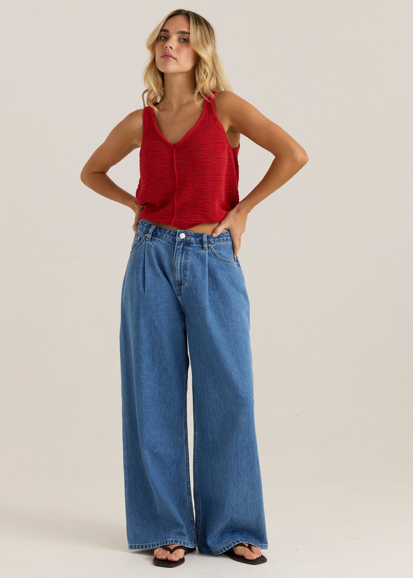 TOP PENN KNIT - RUBY RED