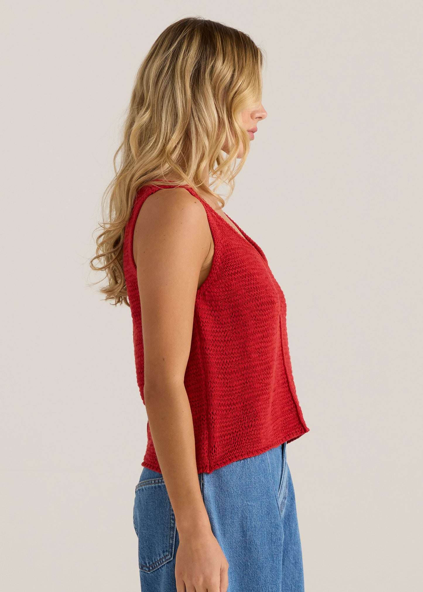 TOP PENN KNIT - RUBY RED