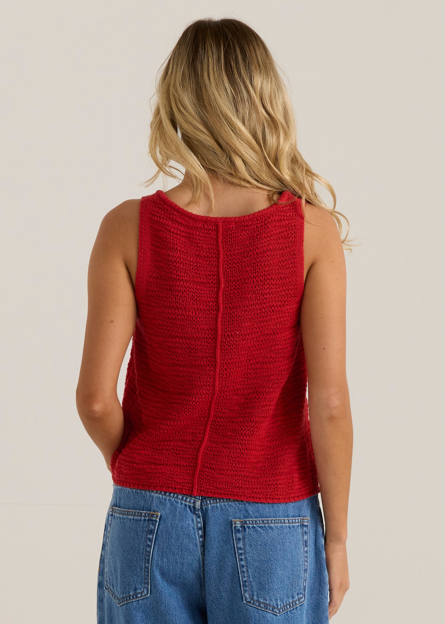 TOP PENN KNIT - RUBY RED