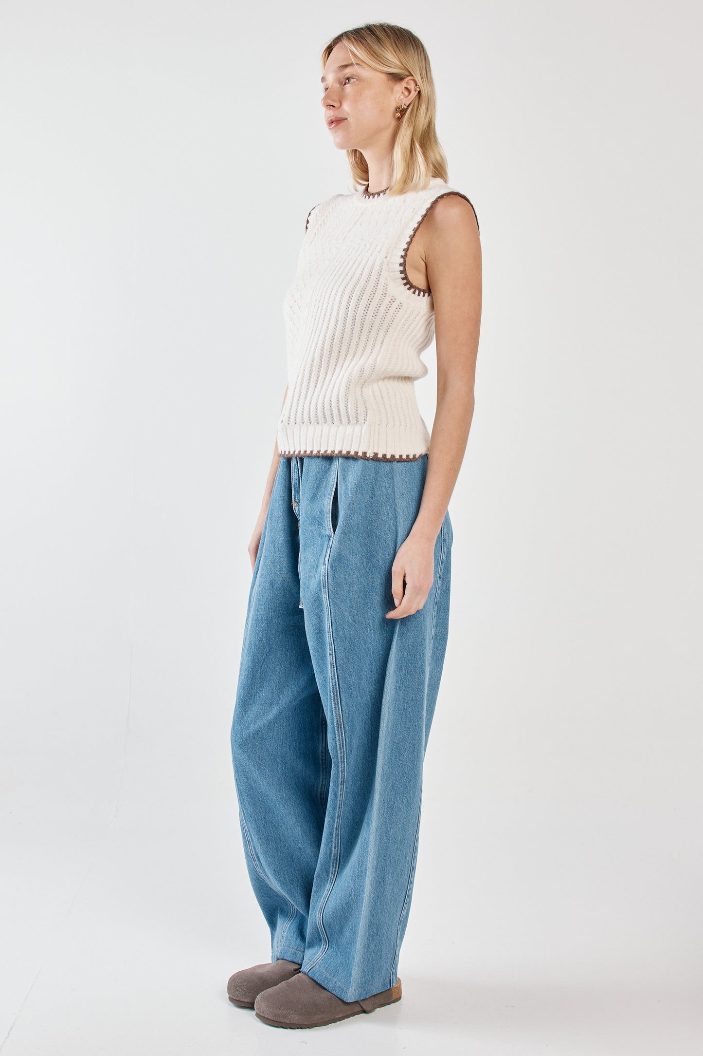 JEAN AVELINE BARREL LEG - CLASSIC BLUE