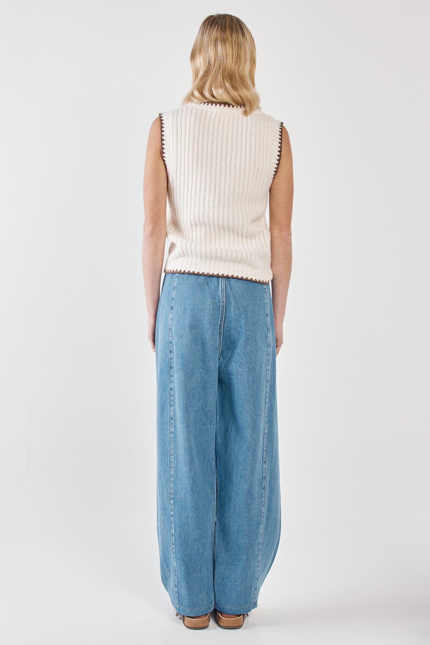 JEAN AVELINE BARREL LEG - CLASSIC BLUE