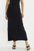 SKIRT HAZEL RIB - BLACK