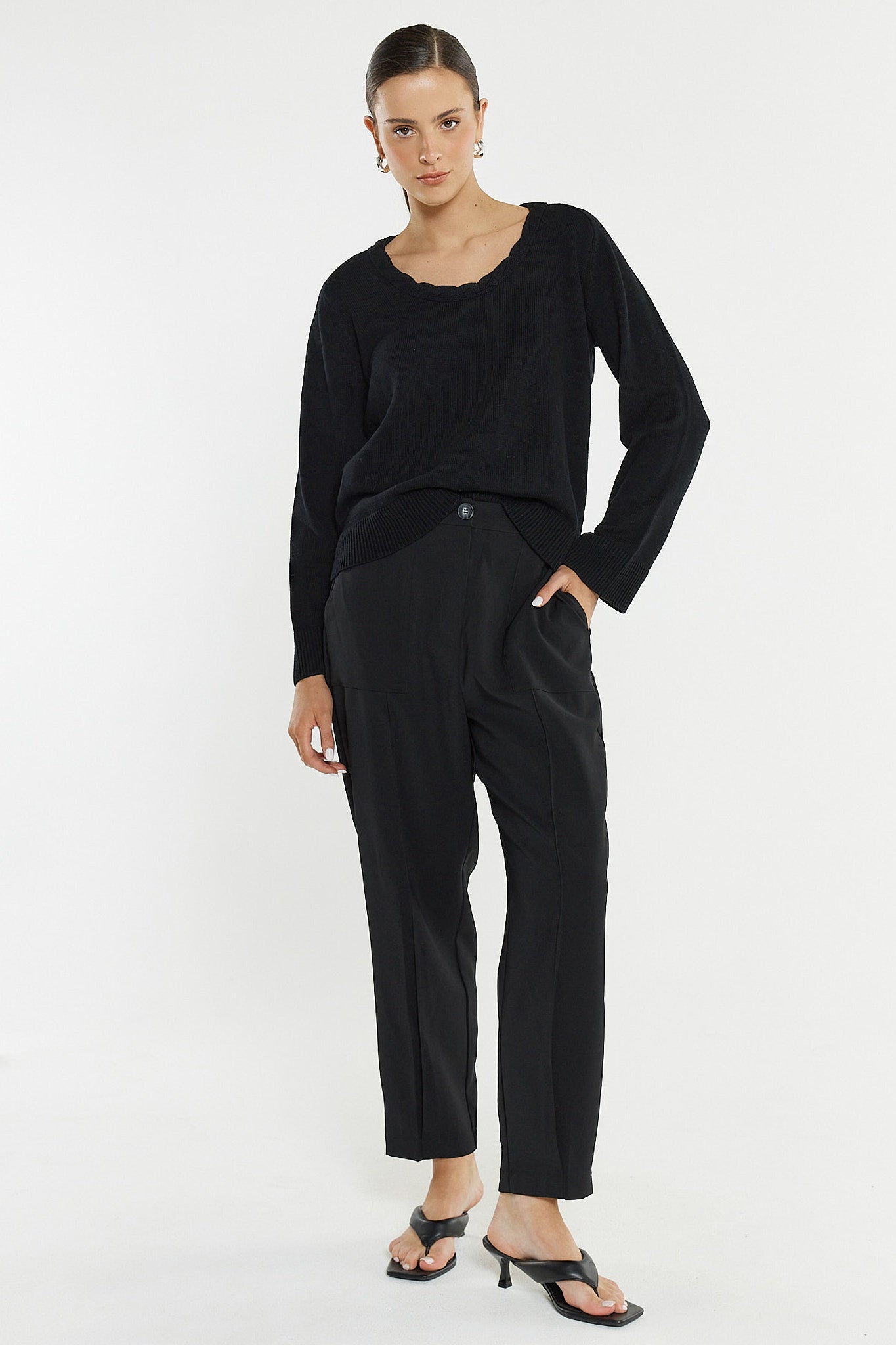 PANT TAPERED LO - BLACK
