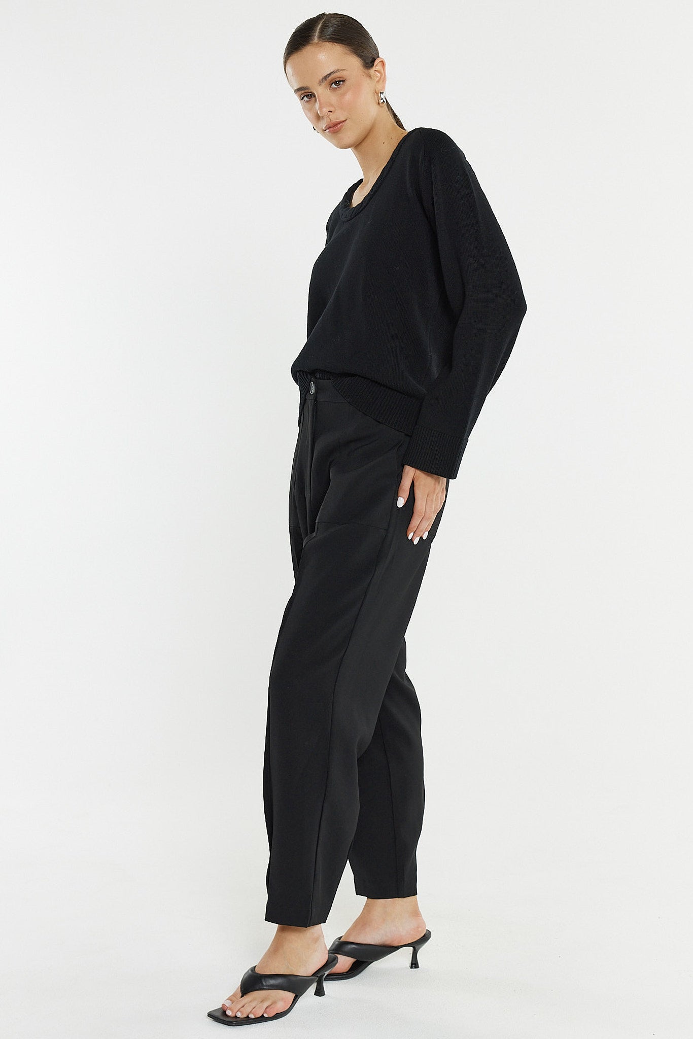 PANT TAPERED LO - BLACK