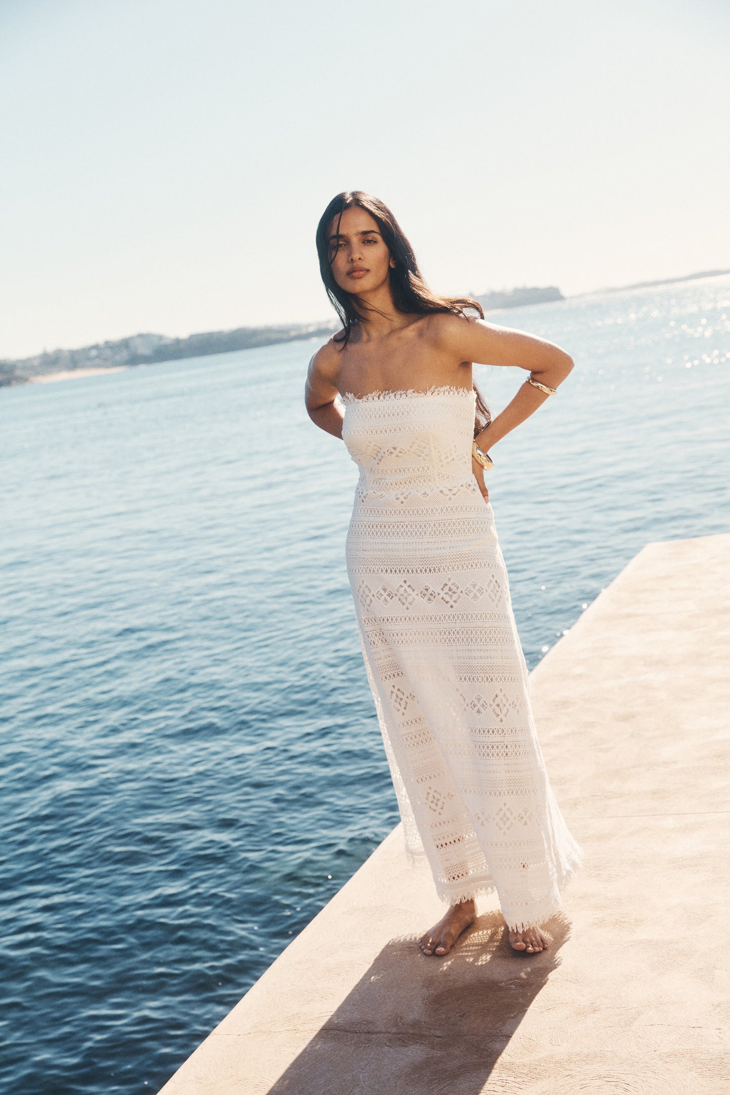 DRESS DANIELA TEXTURED MIDI DRESS