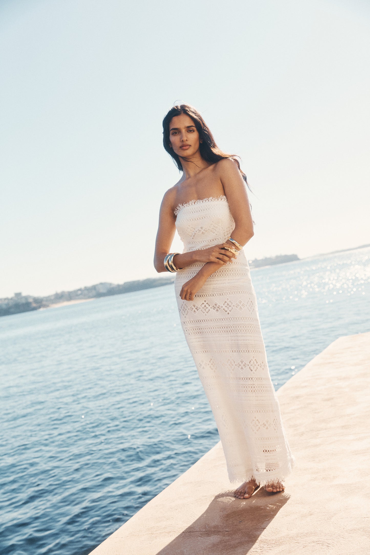 DRESS DANIELA TEXTURED MIDI DRESS