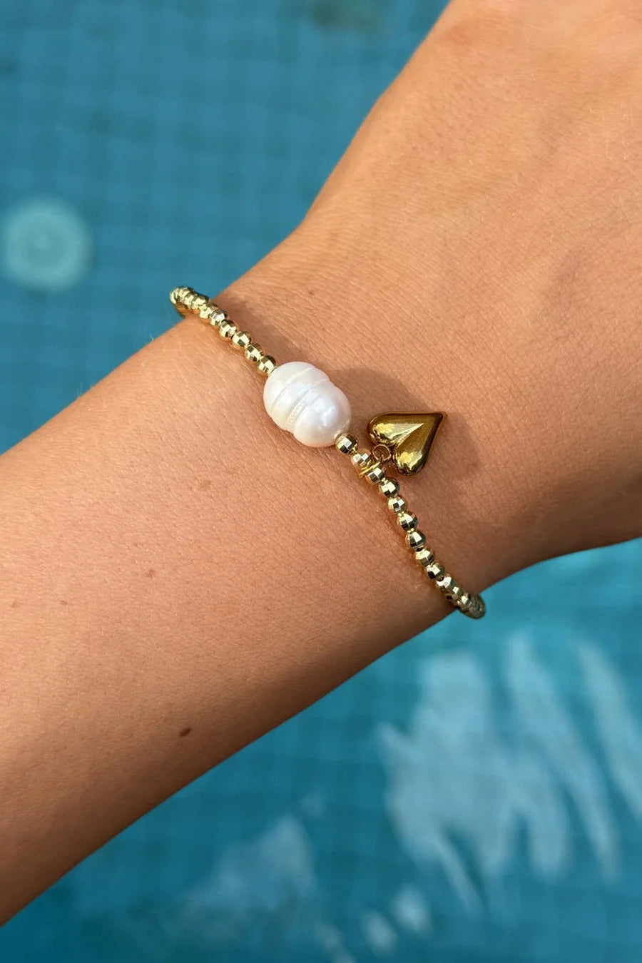 BRACELET ADELLA - PEARL & HEART