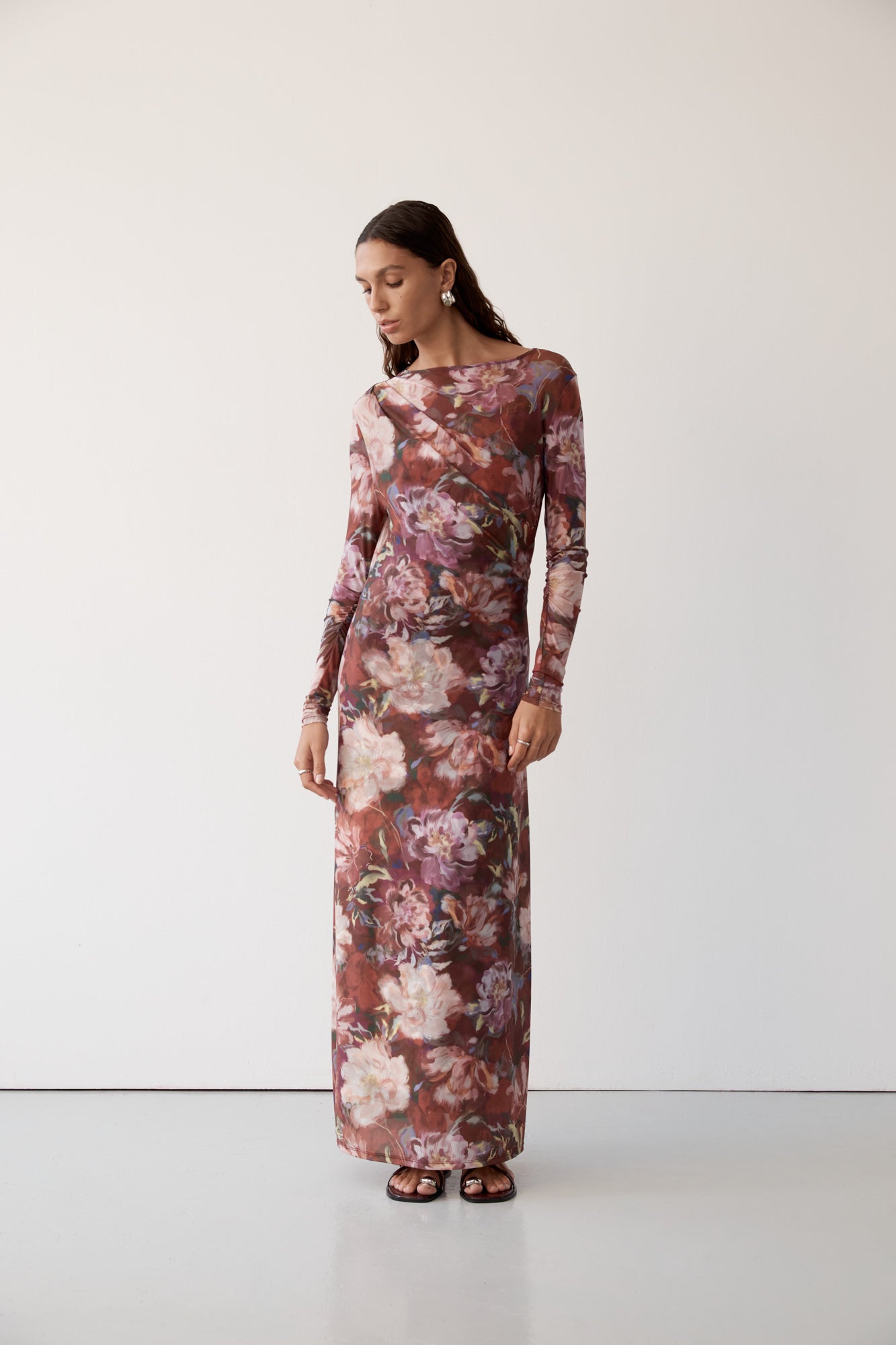 DRESS GISELLE MESH MAXI