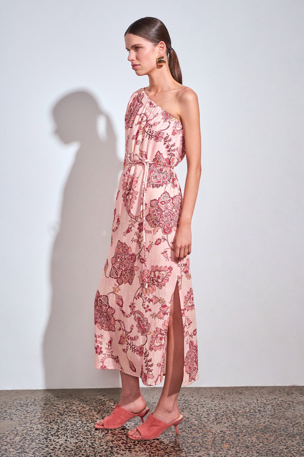 DRESS SILHOUETTE - PEONY PAISLEY