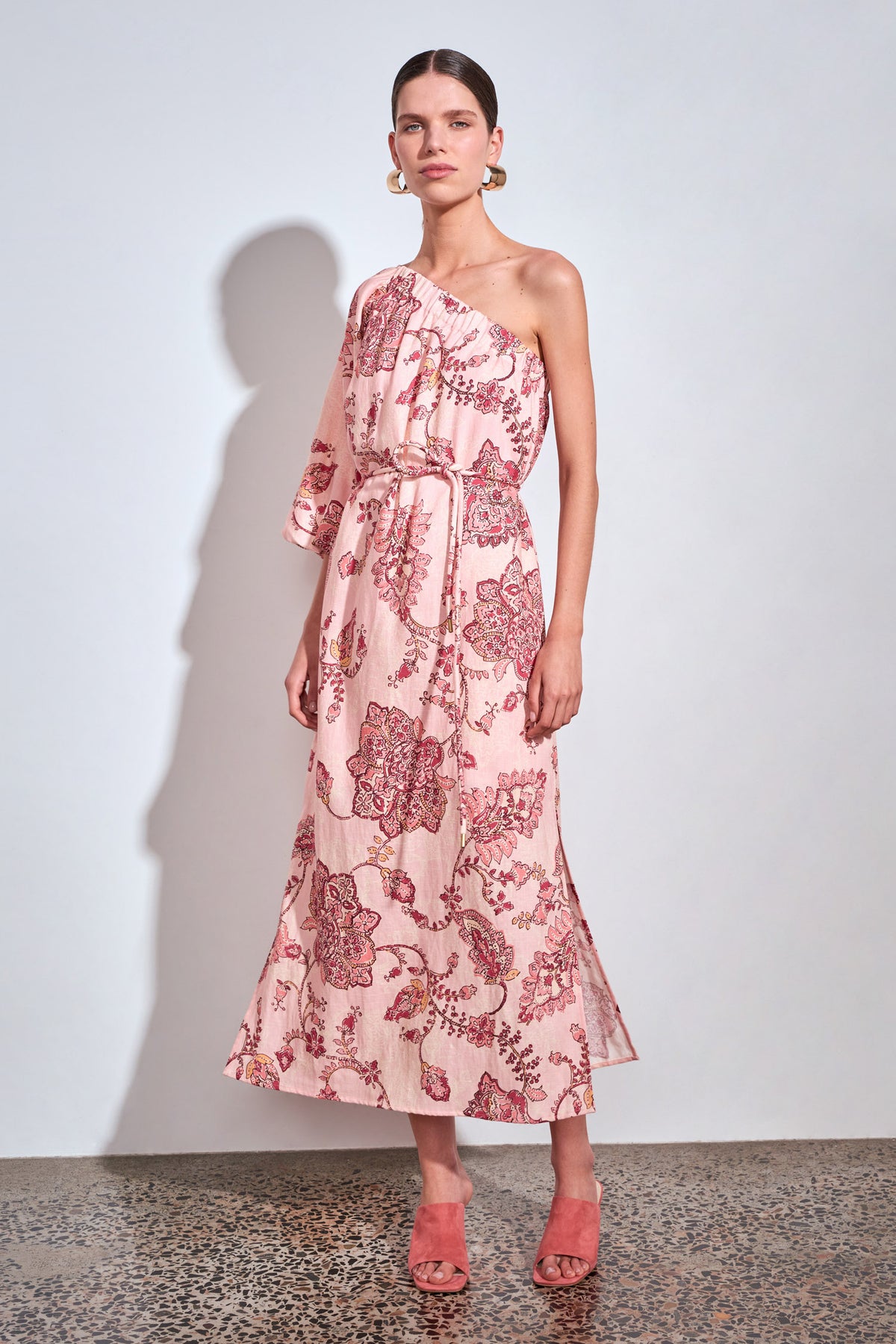 DRESS SILHOUETTE - PEONY PAISLEY