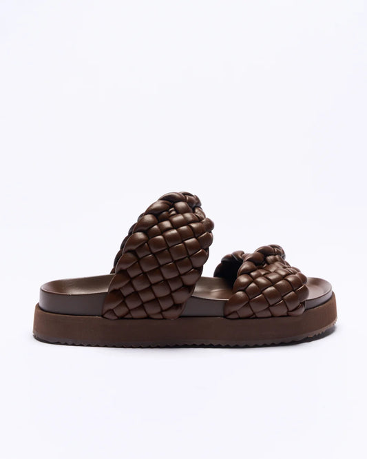SHOES MIM SLIDE - CHOCOLATE