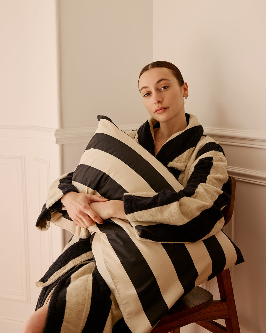 ROBE - VANILLA BEAN STRIPES