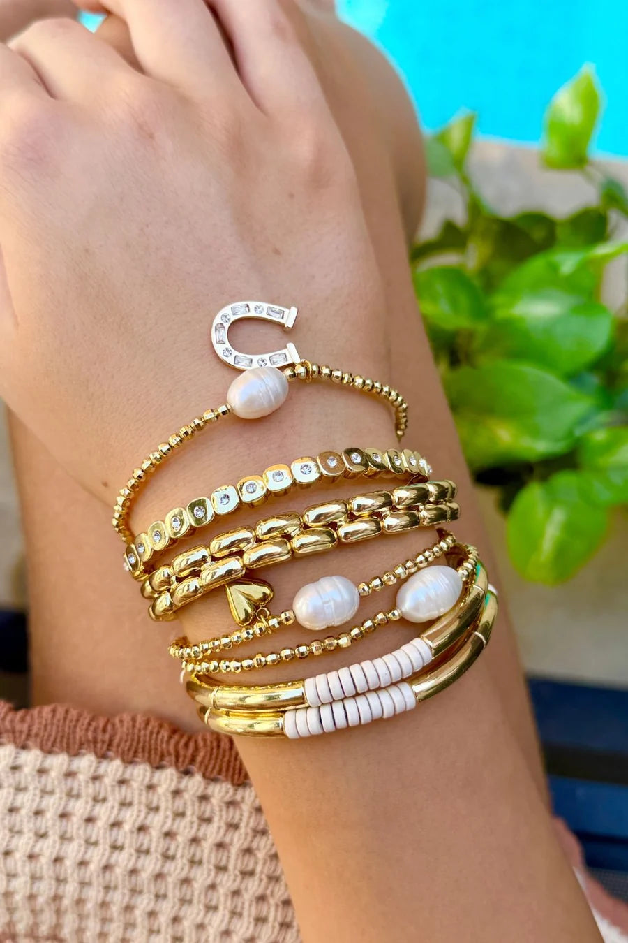 BRACELET ADELLA - PEARL & HEART