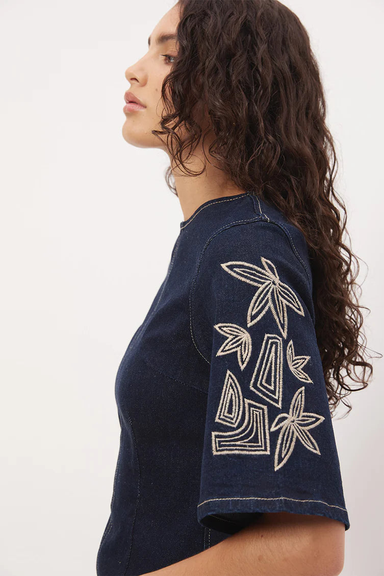 DRESS CORA MINI DENIM